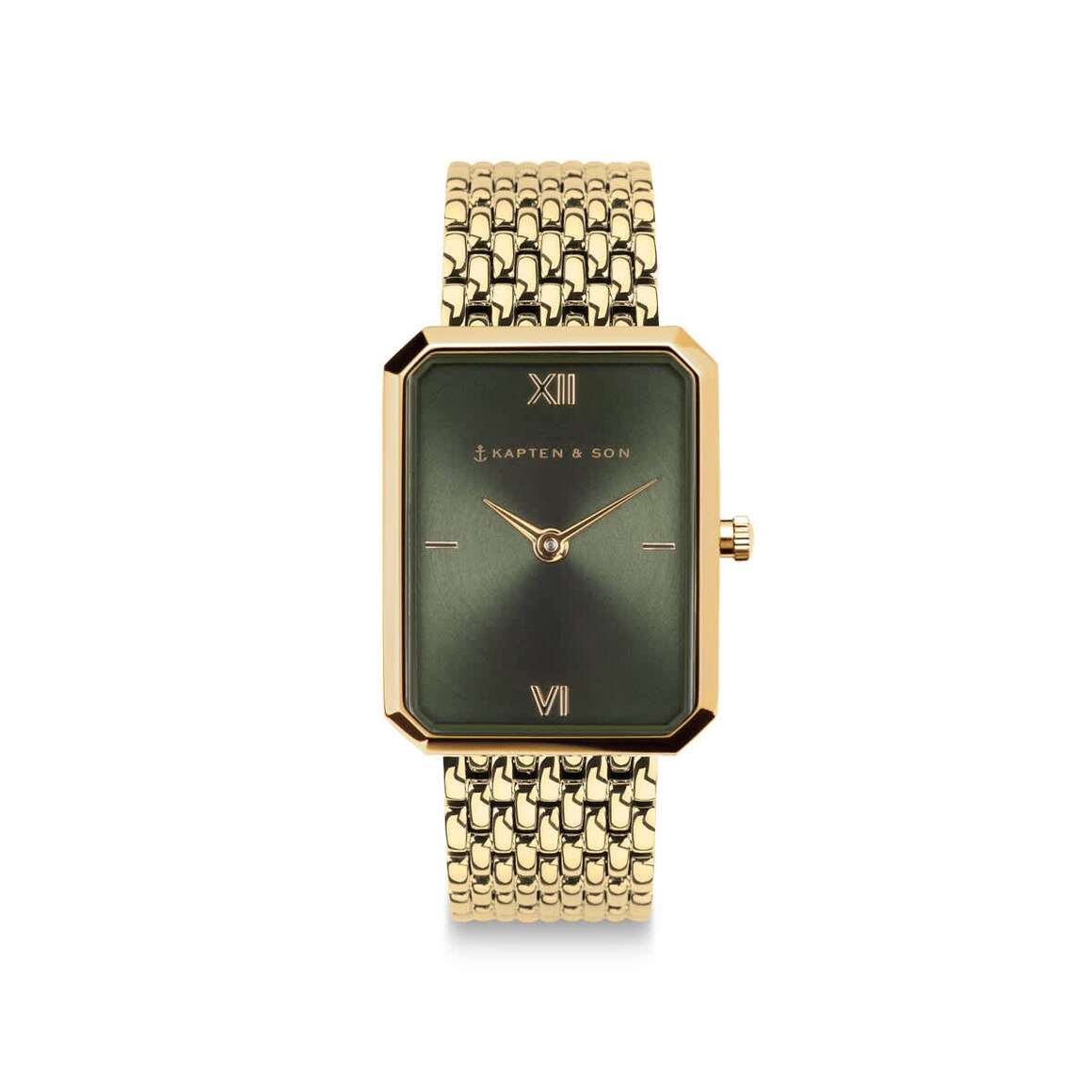 Kpten & Son Grace Gold Green Woven Steel
